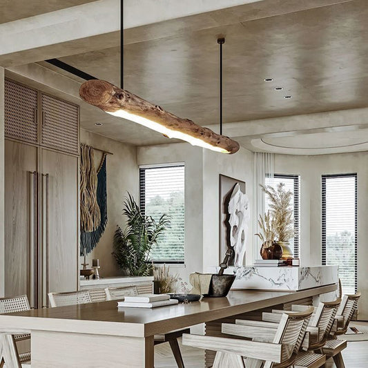 Wood Chandelier LED Hanging Light