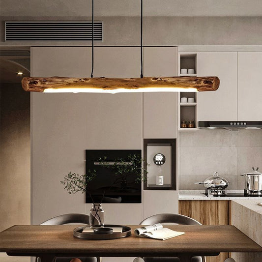 Wood Chandelier LED Hanging Light