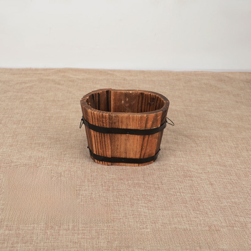 Wood Flower Pot