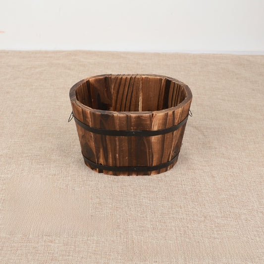 Wood Flower Pot