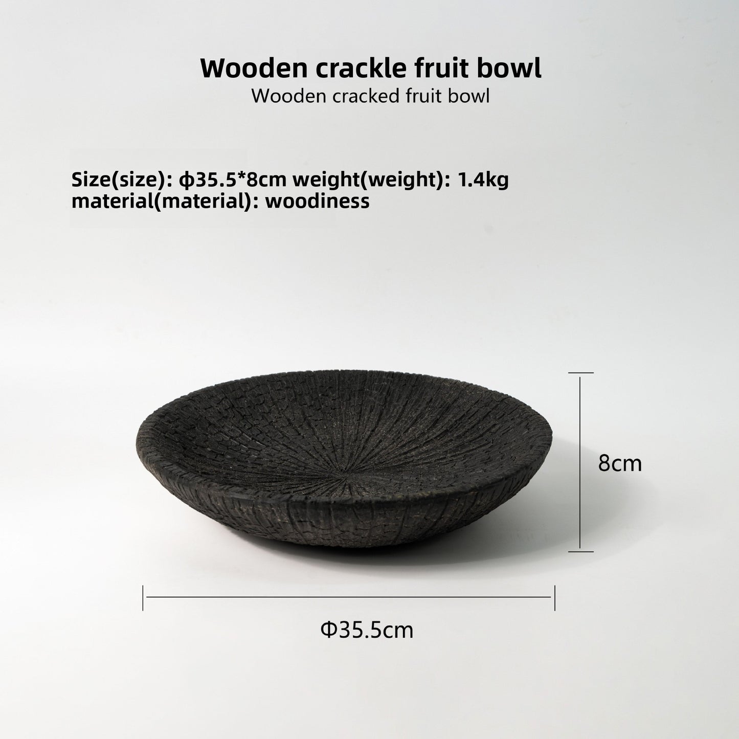 Wood Grain Fruit Tray
