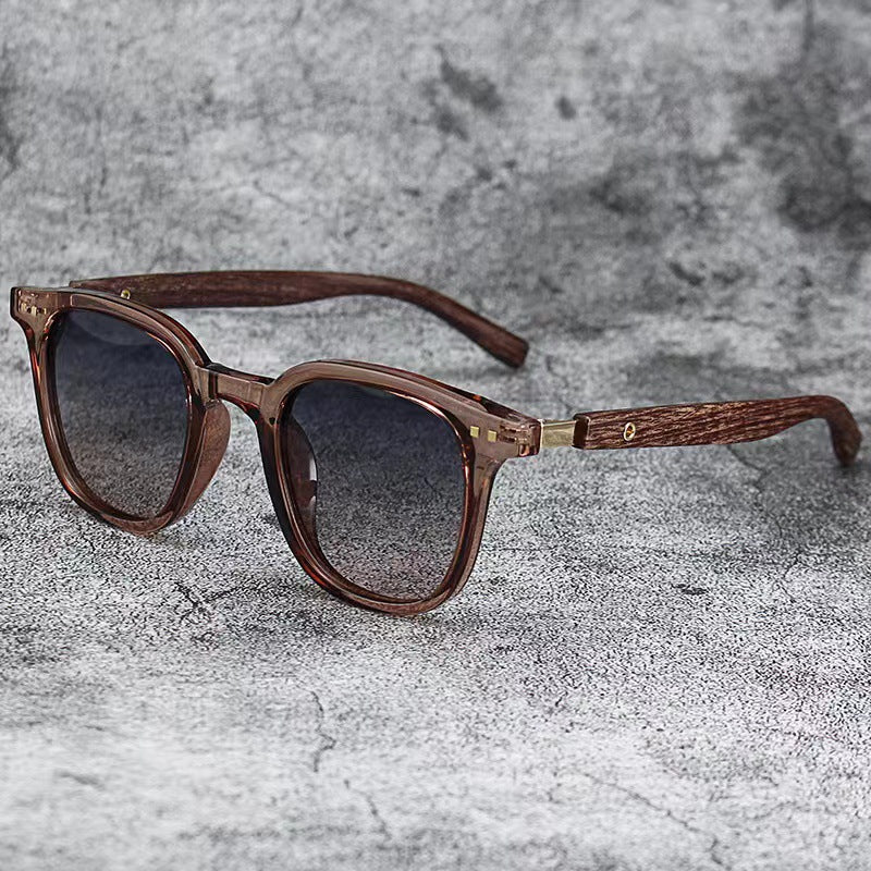 Wood Grain Leg Sunglasses