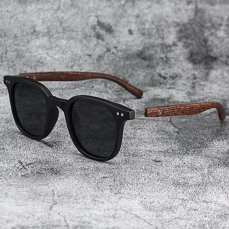 Wood Grain Leg Sunglasses