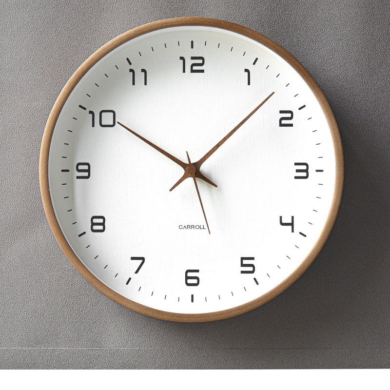 Wood Grain Quartz Wall Clock