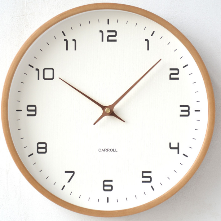 Wood Grain Quartz Wall Clock