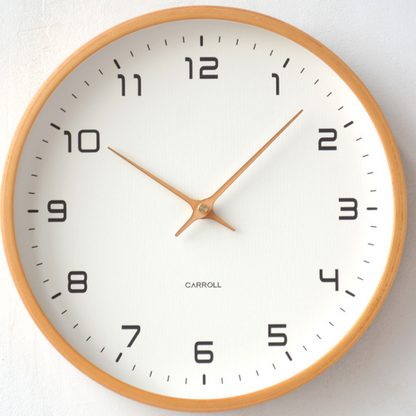 Wood Grain Quartz Wall Clock