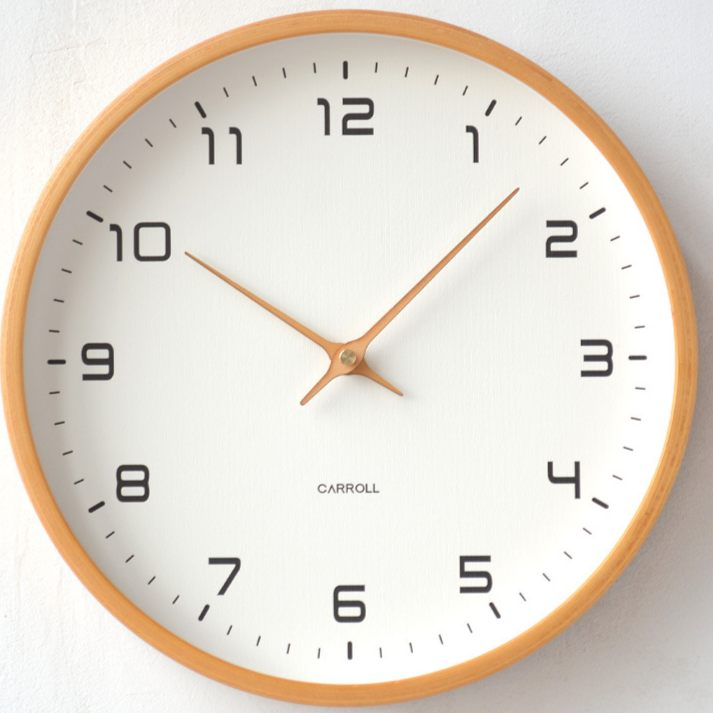 Wood Grain Quartz Wall Clock
