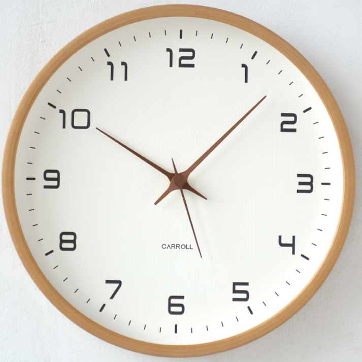 Wood Grain Quartz Wall Clock