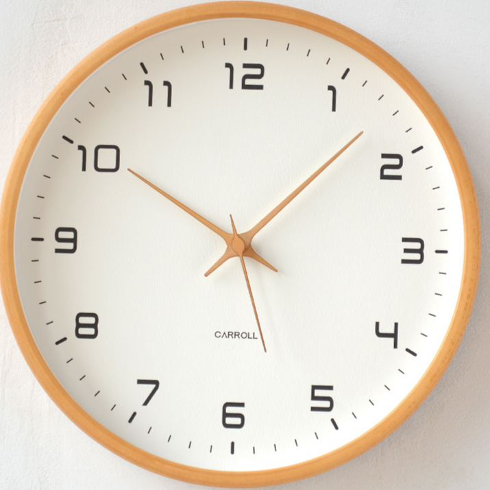 Wood Grain Quartz Wall Clock