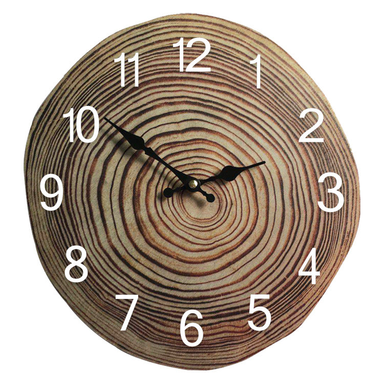 Wood Grain Silent Wall Clock