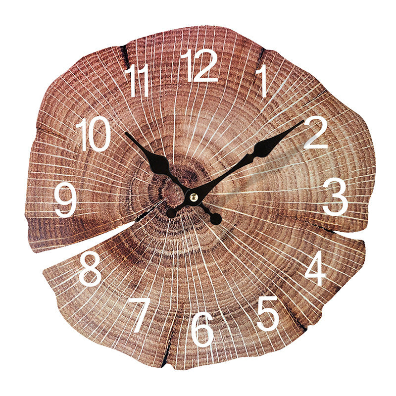 Wood Grain Silent Wall Clock