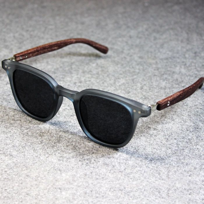 Wood Grain Sunglasses UV Protection
