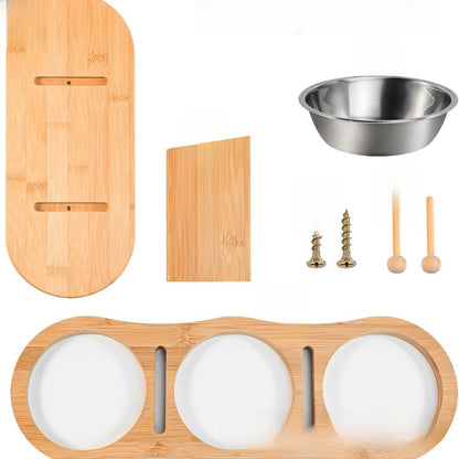 Wood pet rack