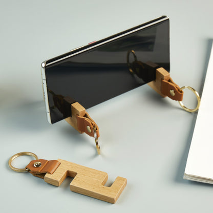 Wood phone stand