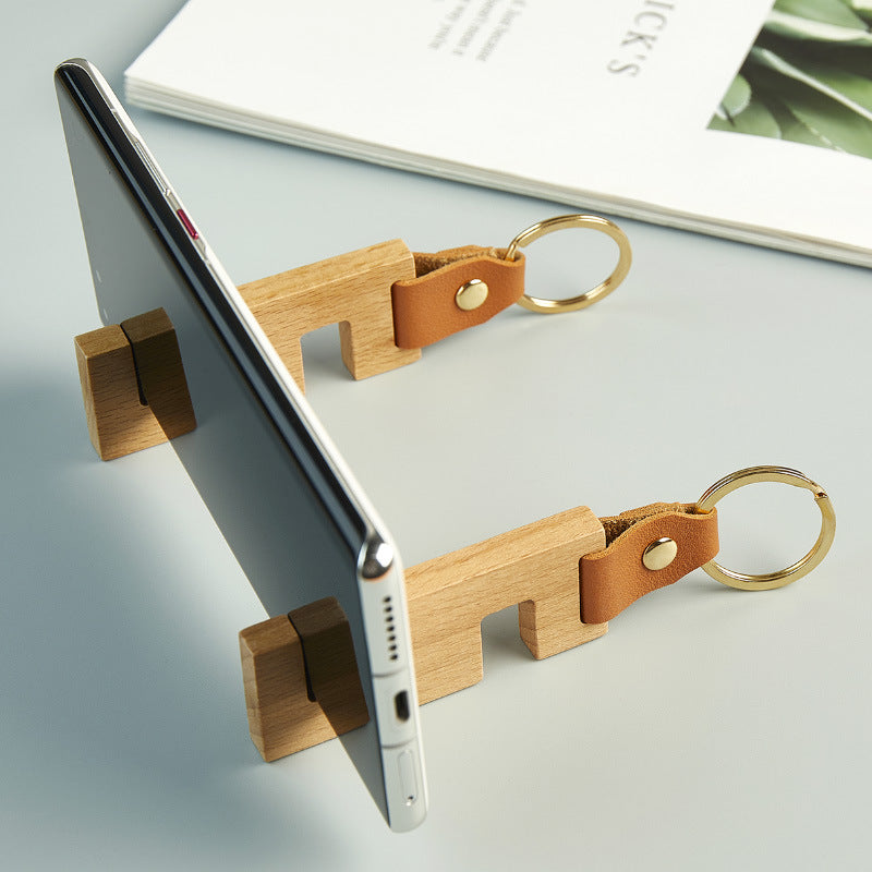 Wood phone stand