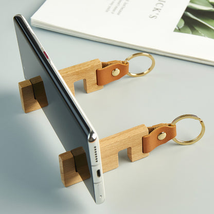 Wood phone stand