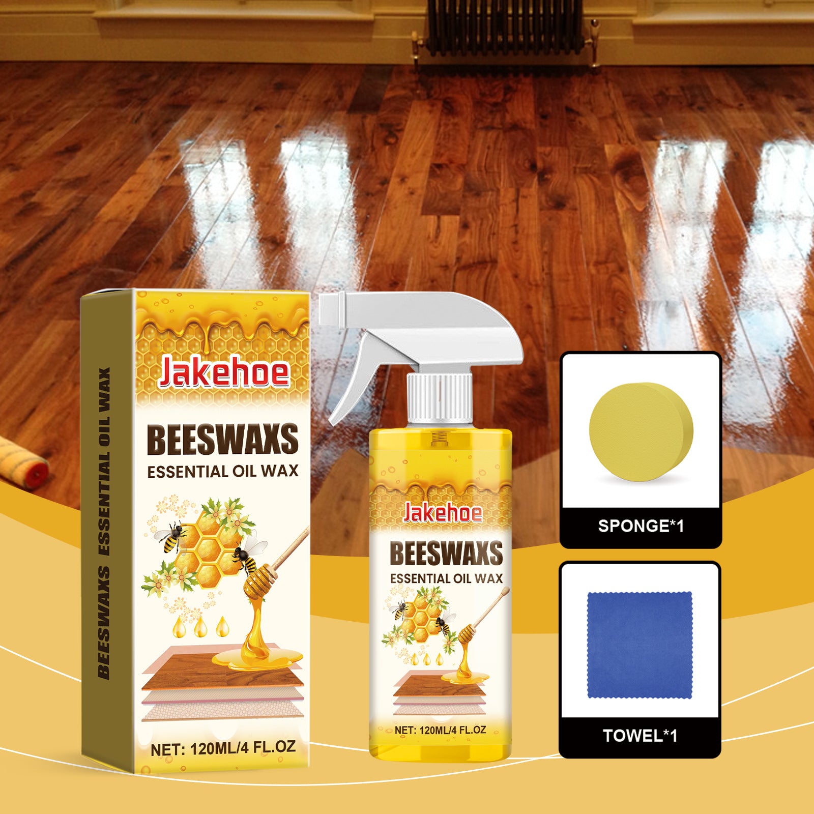 Wood Polishing Beeswax Spray