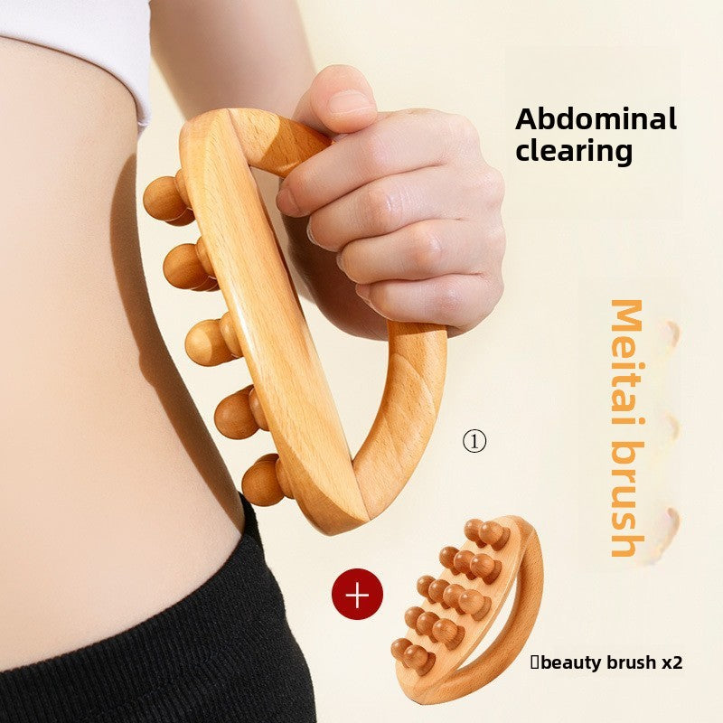 Wooden Acupressure Massage Brush for Body Relaxation