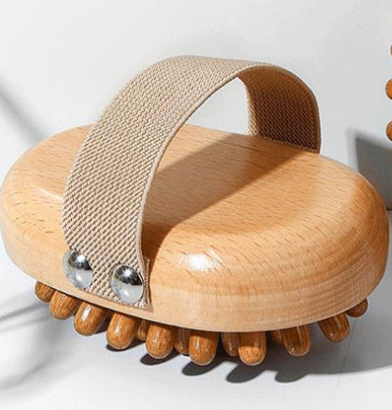 Wooden Acupressure Massage Brush for Body Relaxation
