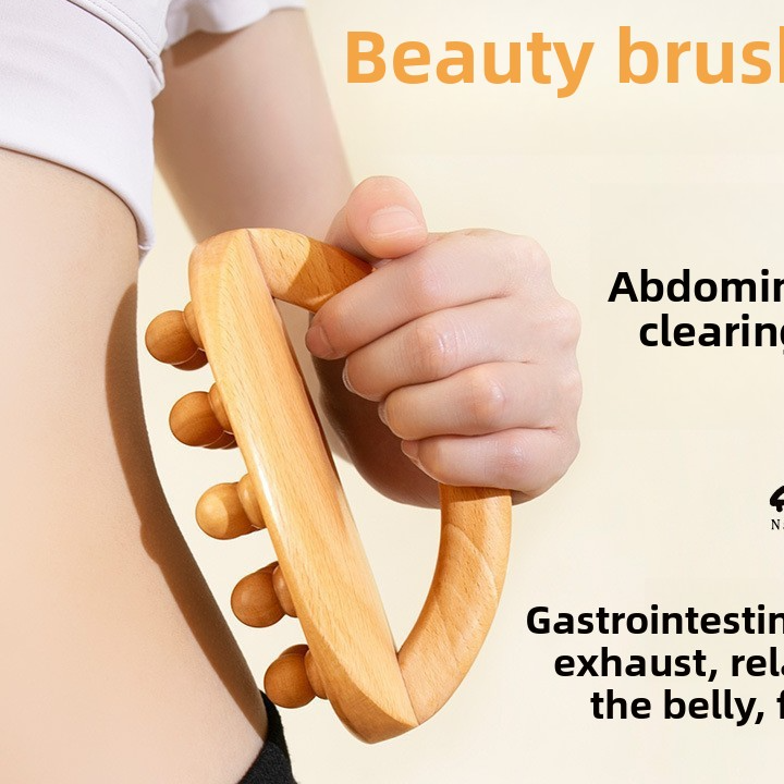 Wooden Acupressure Massage Brush