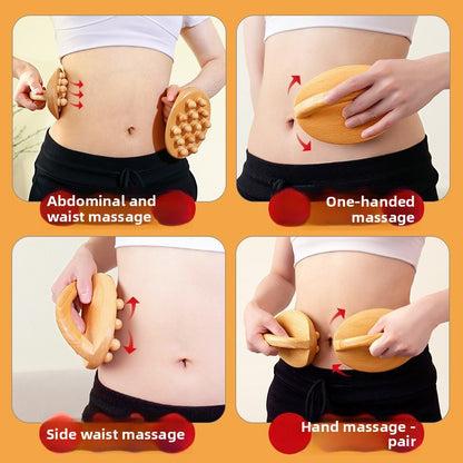 Wooden Acupressure Massage Brush
