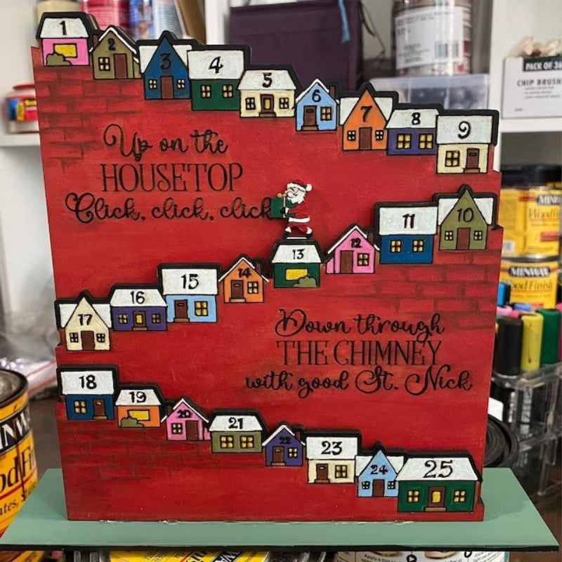 wooden advent calendar