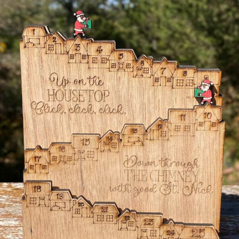wooden advent calendar
