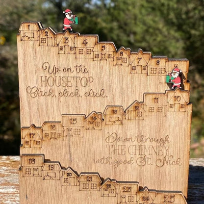wooden advent calendar