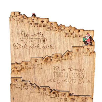 wooden advent calendar