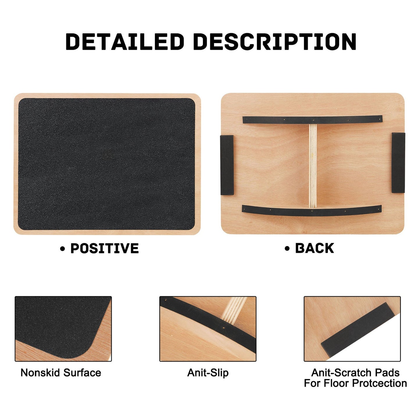 wooden balance board