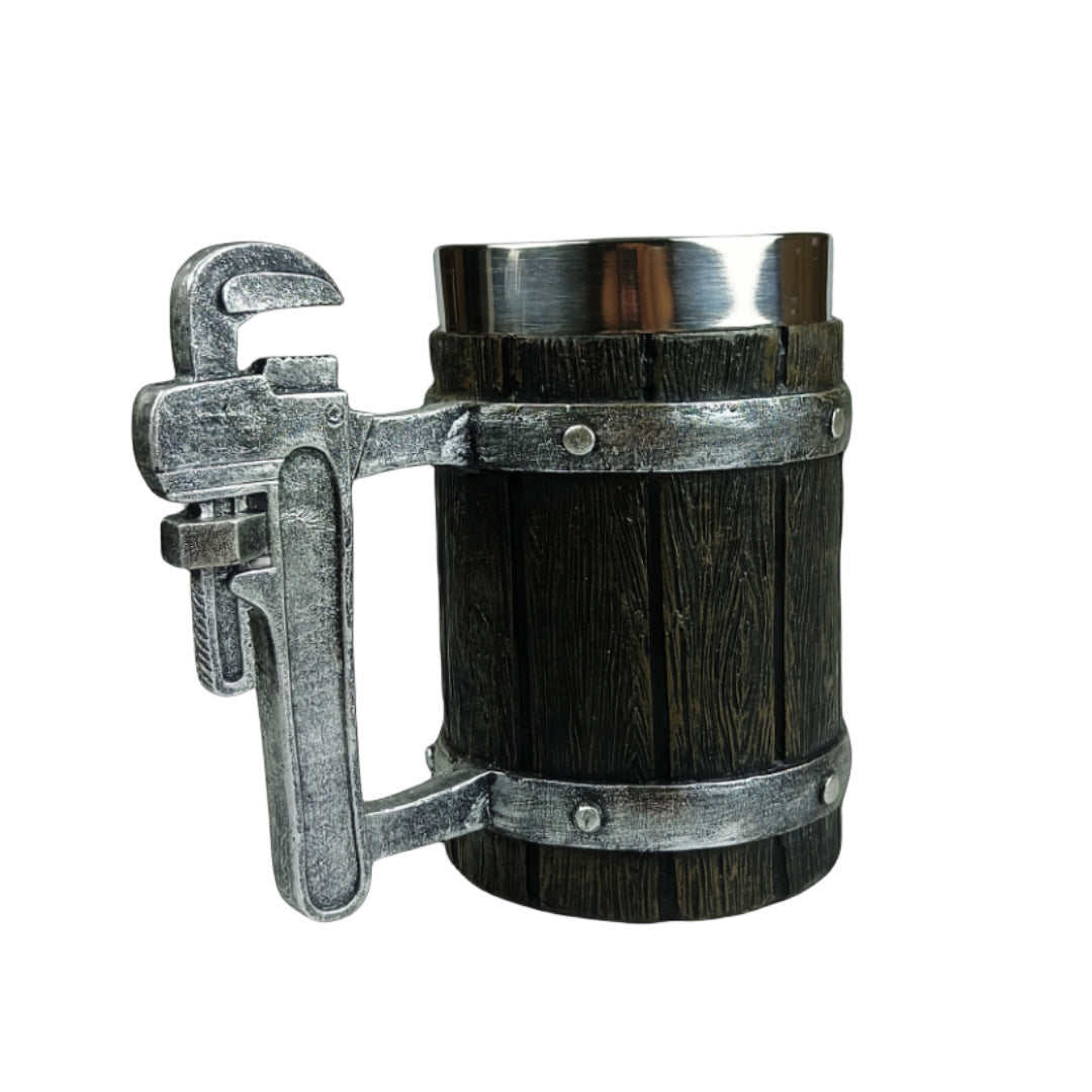 Wooden Barrel Design Beer Mug