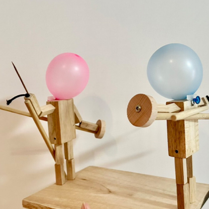 Wooden battle toy