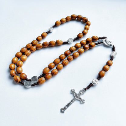 Wooden bead necklace