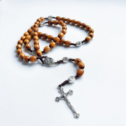 Wooden bead necklace