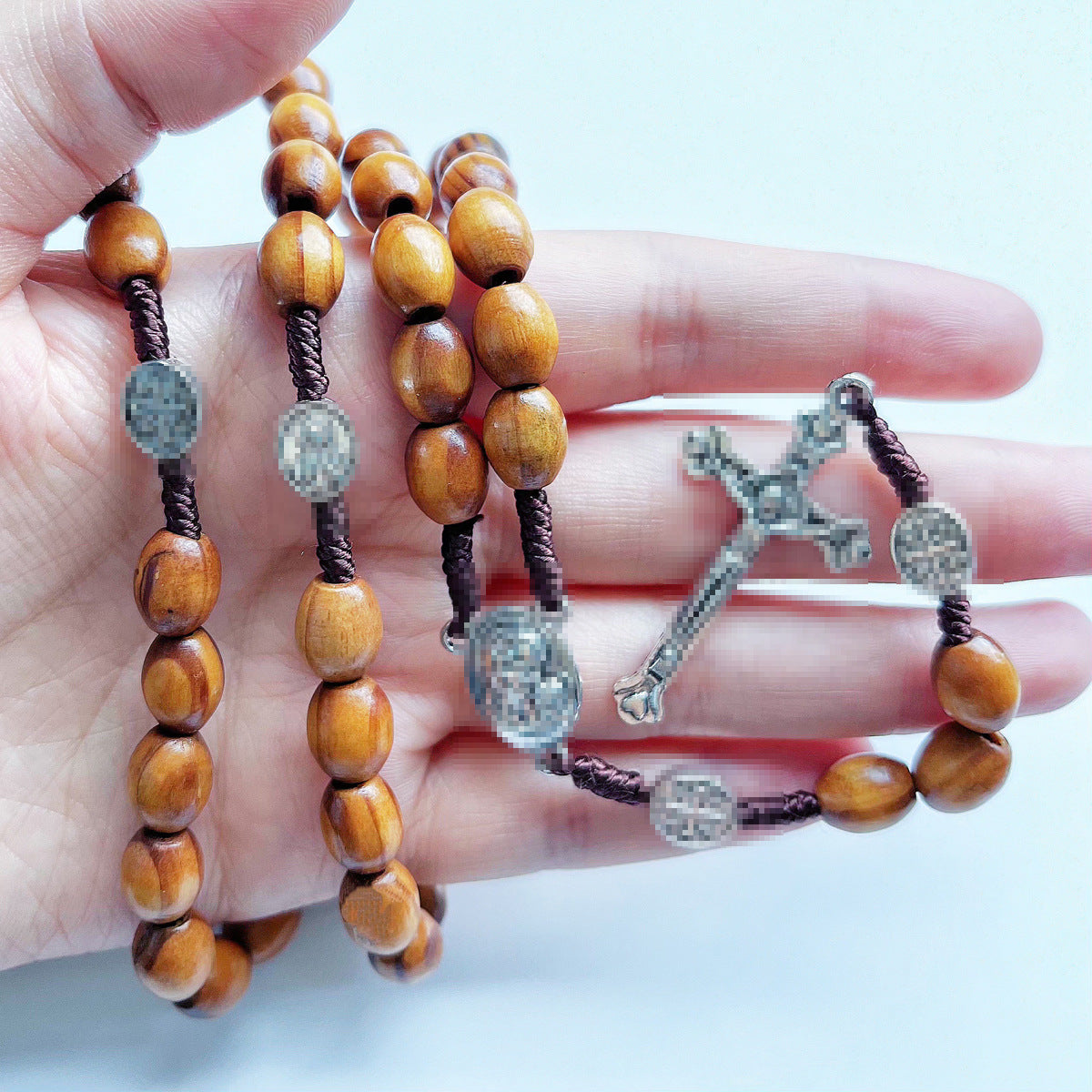 Wooden bead necklace