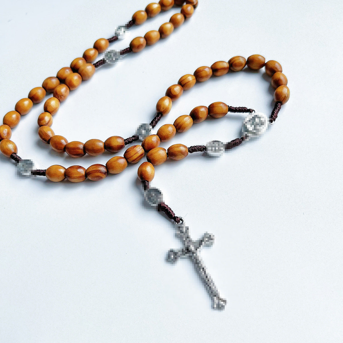 Wooden bead necklace