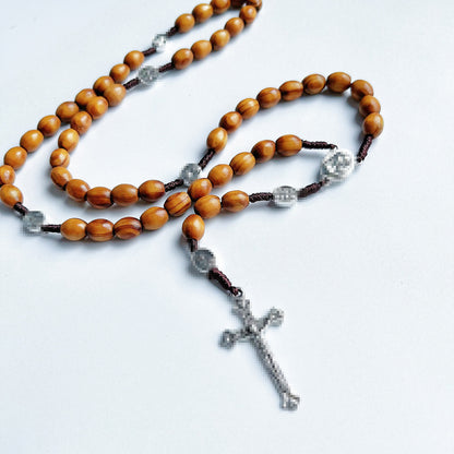 Wooden bead necklace