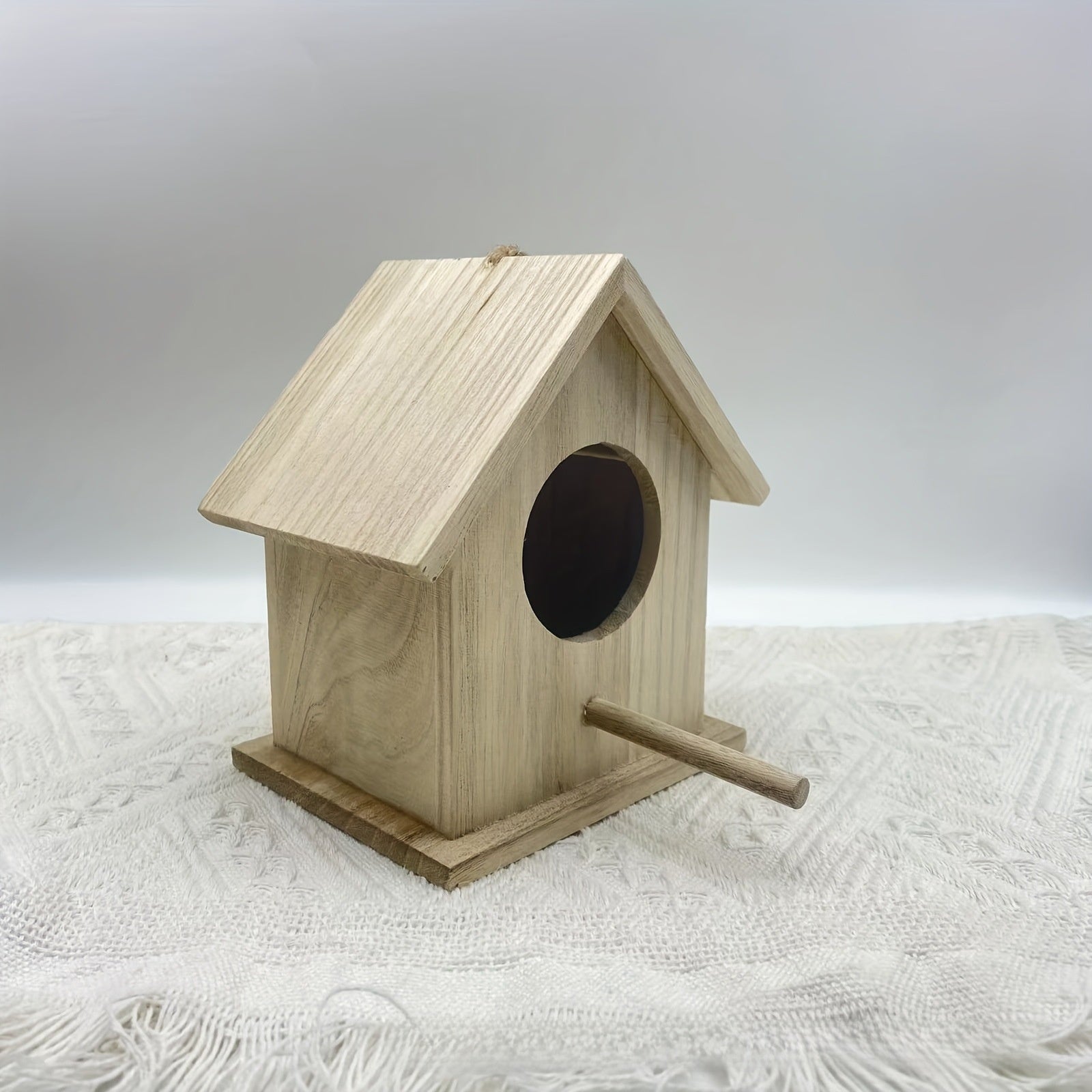 Wooden Bird House Feeder