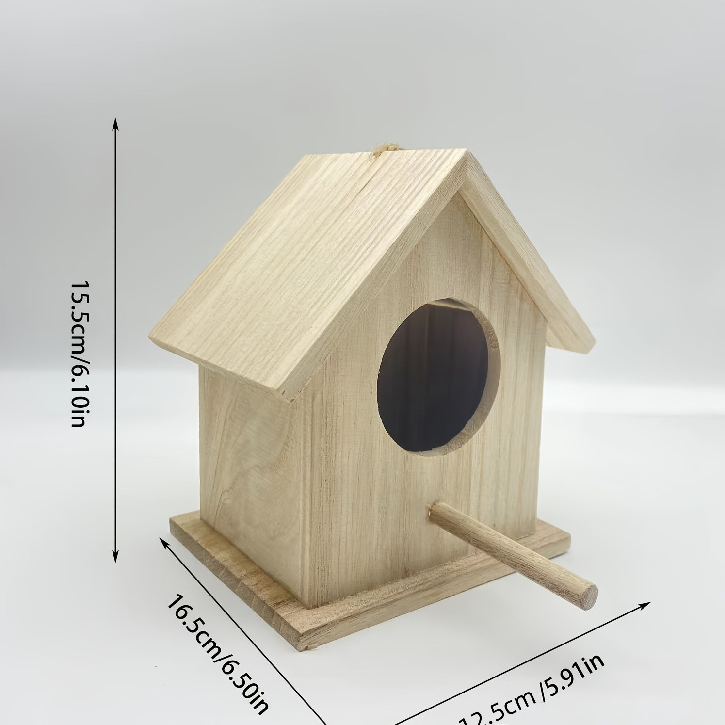 Wooden Bird House Feeder