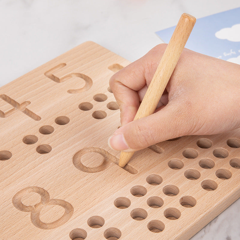 Wooden Blind Writing Board Educational Toy for Children
