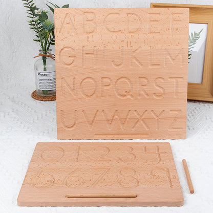 Wooden Blind Writing Board Educational Toy for Children