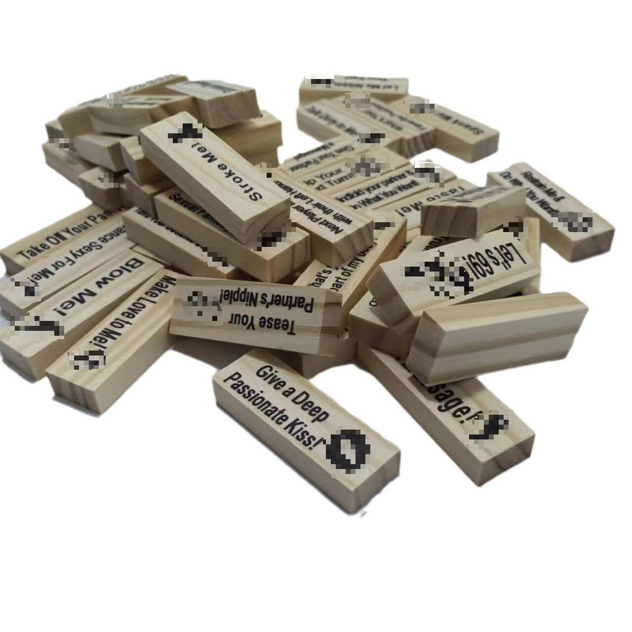 Wooden Block Tower Stacking Game