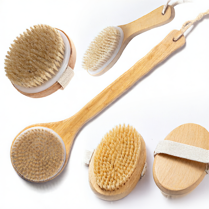 Wooden bristle brush