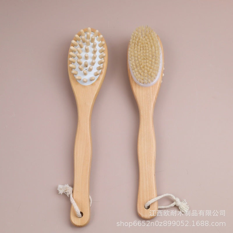 Wooden bristle brush