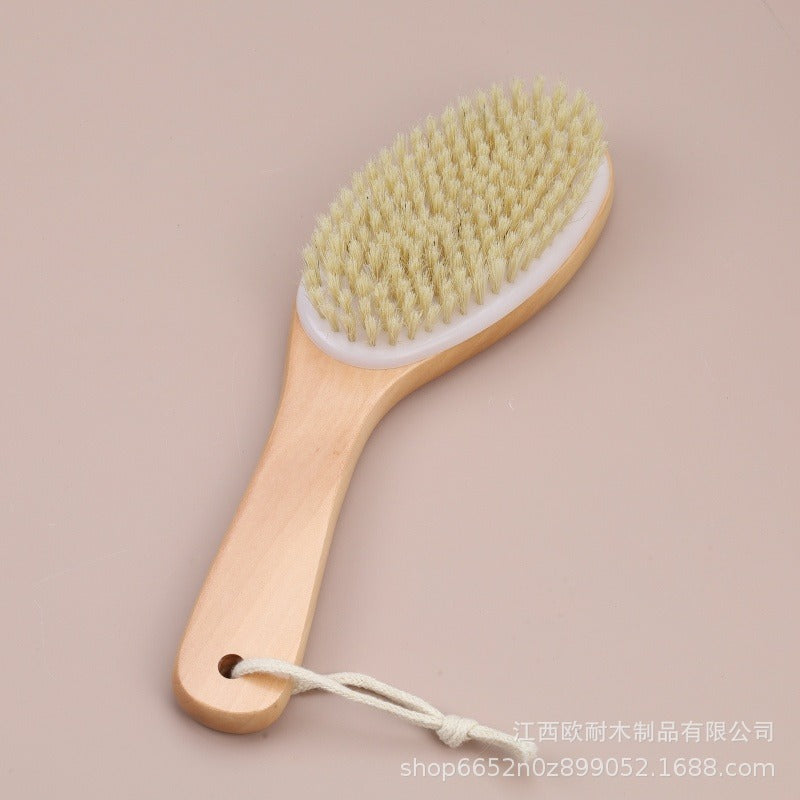 Wooden bristle brush