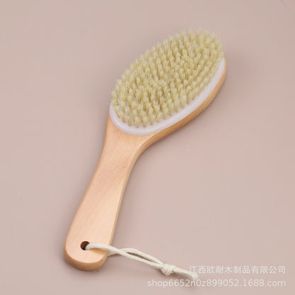 Wooden bristle brush