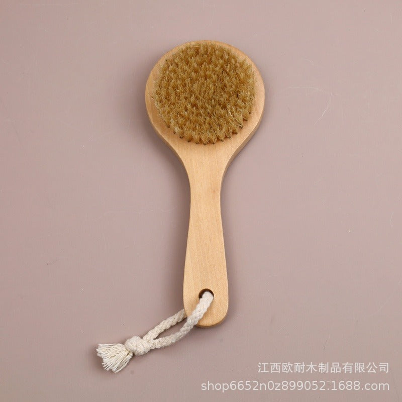 Wooden bristle brush
