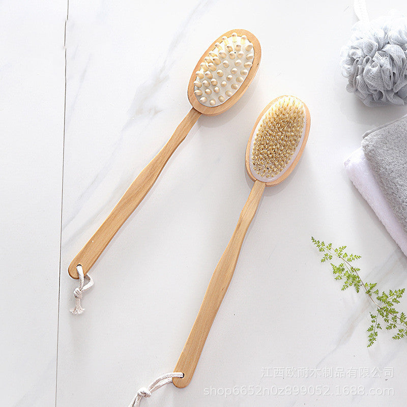Wooden bristle brush