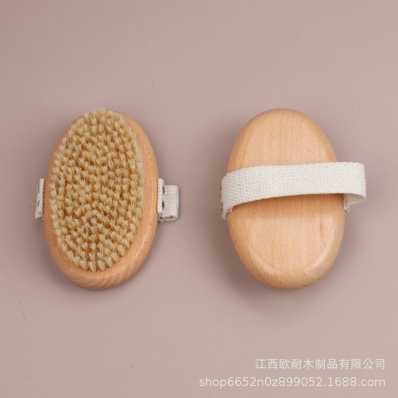 Wooden bristle brush