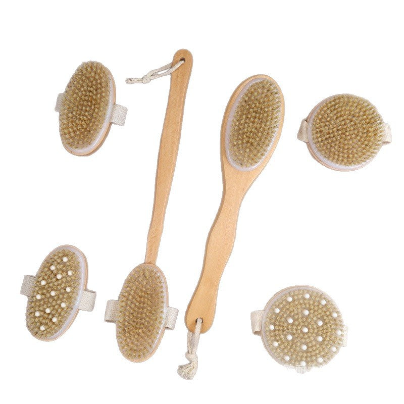 Wooden bristle brush